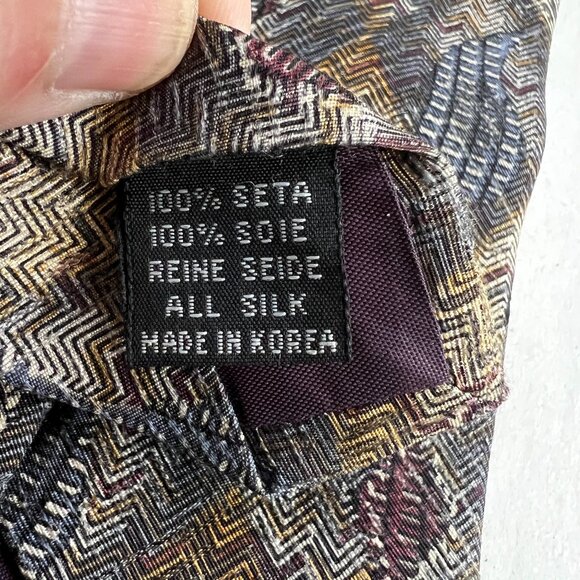 Mickey & CO by Atlas Design Sweden Vintage 100% Silk Tie Mickey Mouse Retro - Picture 4 of 6